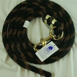 Nylon Lead Rope - 2 Color -Horse Set Sales Store 114408 008 nylon lead rope black brown 65613 11016.1537223146