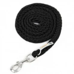 Schockemohle Catch Braided Nylon Lead Rope -Horse Set Sales Store 1320 00007 schockemohle catch lead solid black 41634.1646869956