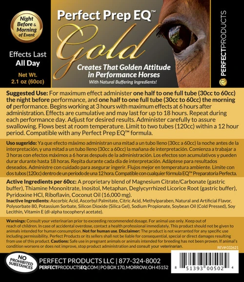 Perfect Prep EQ GOLD Calming Paste 1 Perfect Prep EQ GOLD Calming Paste