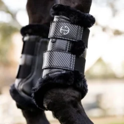 Halter Ego Brushing Boots -Horse Set Sales Store brushing boots blk blk lifestyle CARBON TECH BRUSHING halter ego 83704.1682645222