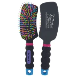 Professional's Choice Tail Tamer Curved Handle Rainbow Brush
