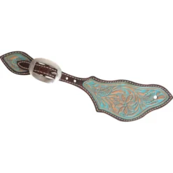 Desert Flower Rancher Spur Strap -Horse Set Sales Store desert flower spur strap turquoise SSRDFTPW martin 92950.1674004462