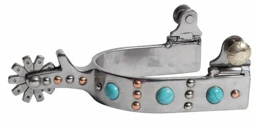 Professional's Choice Turquoise Dot Spur - Ladies 1 Professional's Choice Turquoise Dot Spur - Ladies