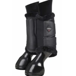 LeMieux Fleece Lined Brushing Boots -Horse Set Sales Store fleece lined brushing boots black pair 8953 lemieux 44596.1665191267
