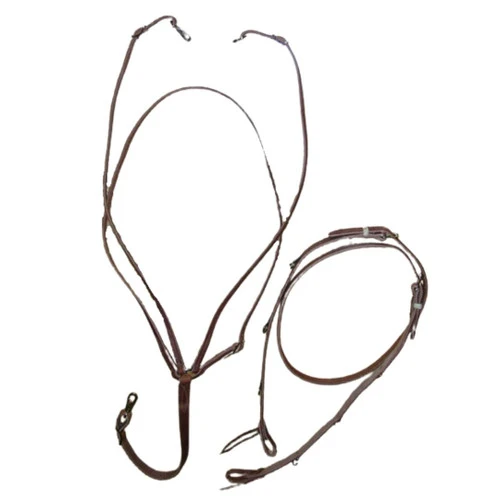 Buckaroo Leather German Martingale With Single Rein 1 Buckaroo Leather German Martingale With Single Rein