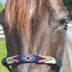 Professional's Choice Beaded Rope Halter & 10 Ft Lead 6 Professional's Choice Beaded Rope Halter & 10 Ft Lead -Horse Set Sales Store hrb black turq beaded halter 73270 76901.1527298962