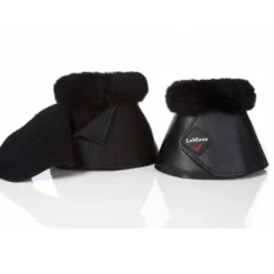 LeMieux Lambswool Overreach Boots -Horse Set Sales Store lambswool bell boot black closure 7664 lemieux 50223.1638397559