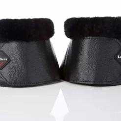 LeMieux Lambswool Overreach Boots -Horse Set Sales Store lambswool bell boot black pair 7664 lemieux 59924.1638397564