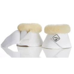 LeMieux Lambswool Overreach Boots -Horse Set Sales Store lambswool bell boot white closure 9736 lemieux 43487.1638397556