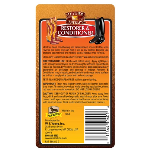 Leather Therapy Restorer And Conditioner 1 Leather Therapy Restorer And Conditioner