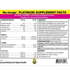 Select The Best Nu-Image Platinum -Horse Set Sales Store nu image platinum 10lb label back select the best 60521.1669941511