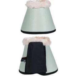 HKM Comfort Fur Overreach Boots -Horse Set Sales Store overreach boots light green 13025 5897 HKM 25786.1672705971