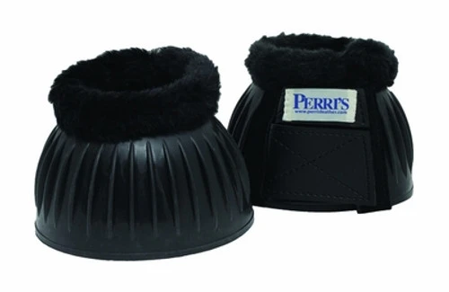 Perri's Double Velcro Fleece Bell Boots 1 Perri's Double Velcro Fleece Bell Boots