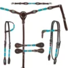 Ladies Circle Y Turquoise Round Up Spur Straps